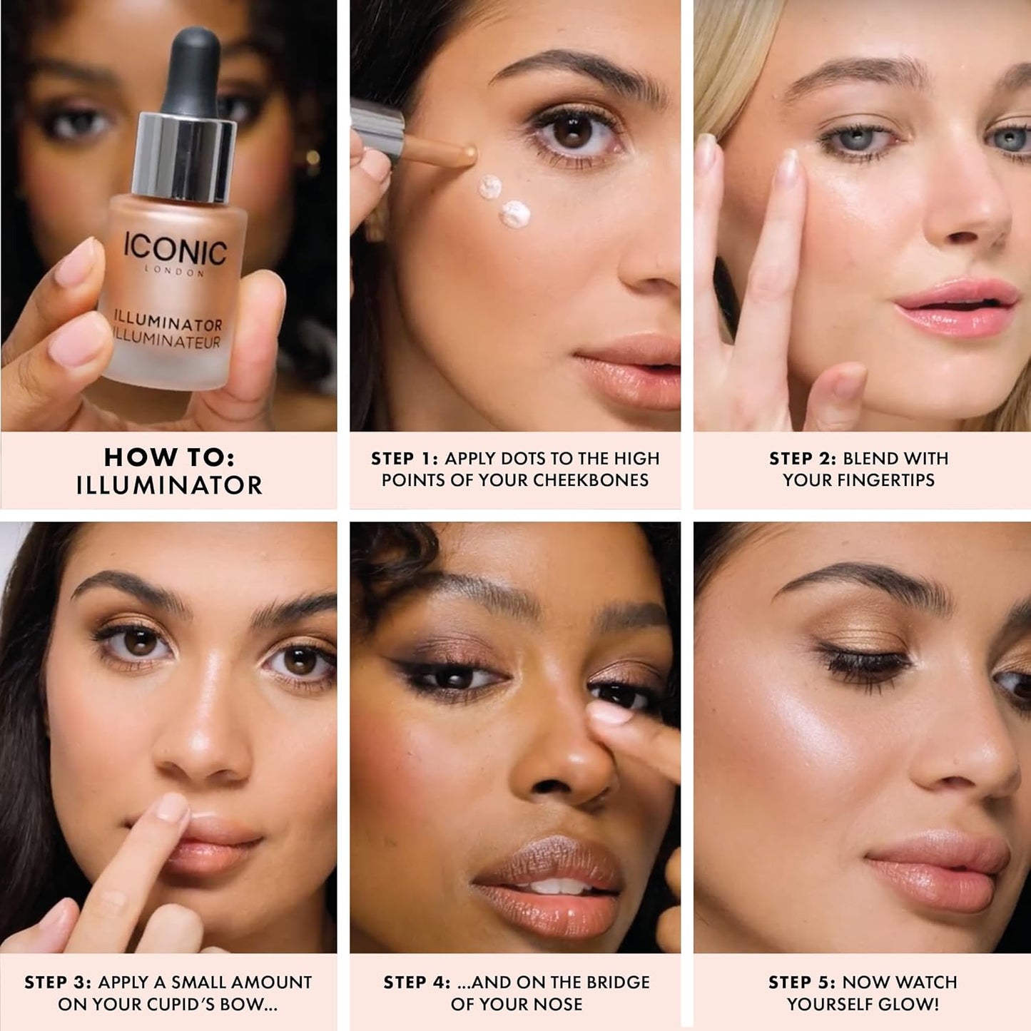 ICONIC LONDON Illuminator | Liquid Highlighting Drops for a Radiant Glow, Cruelty-Free, Vegan Makeup