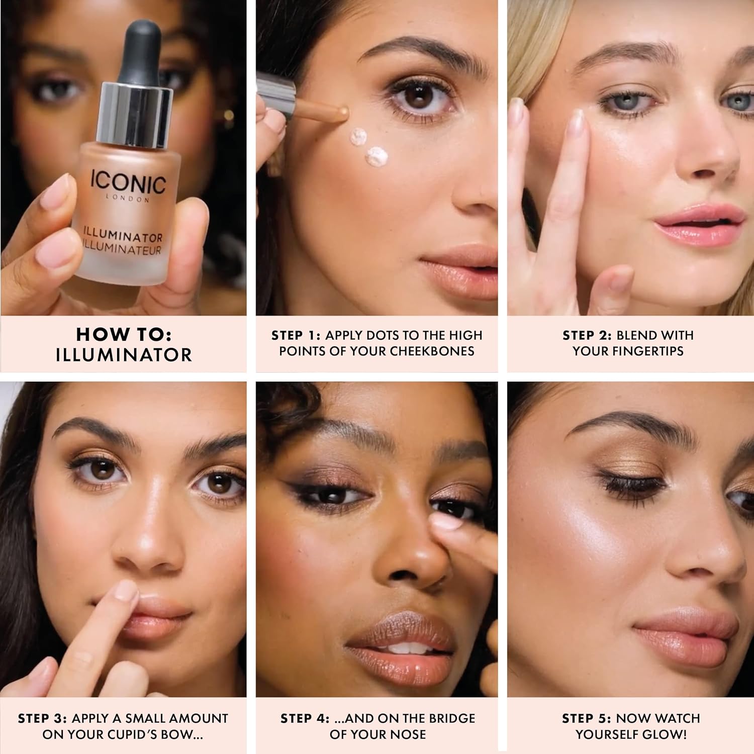 ICONIC LONDON Illuminator | Liquid Highlighting Drops for a Radiant Glow, Cruelty-Free, Vegan Makeup